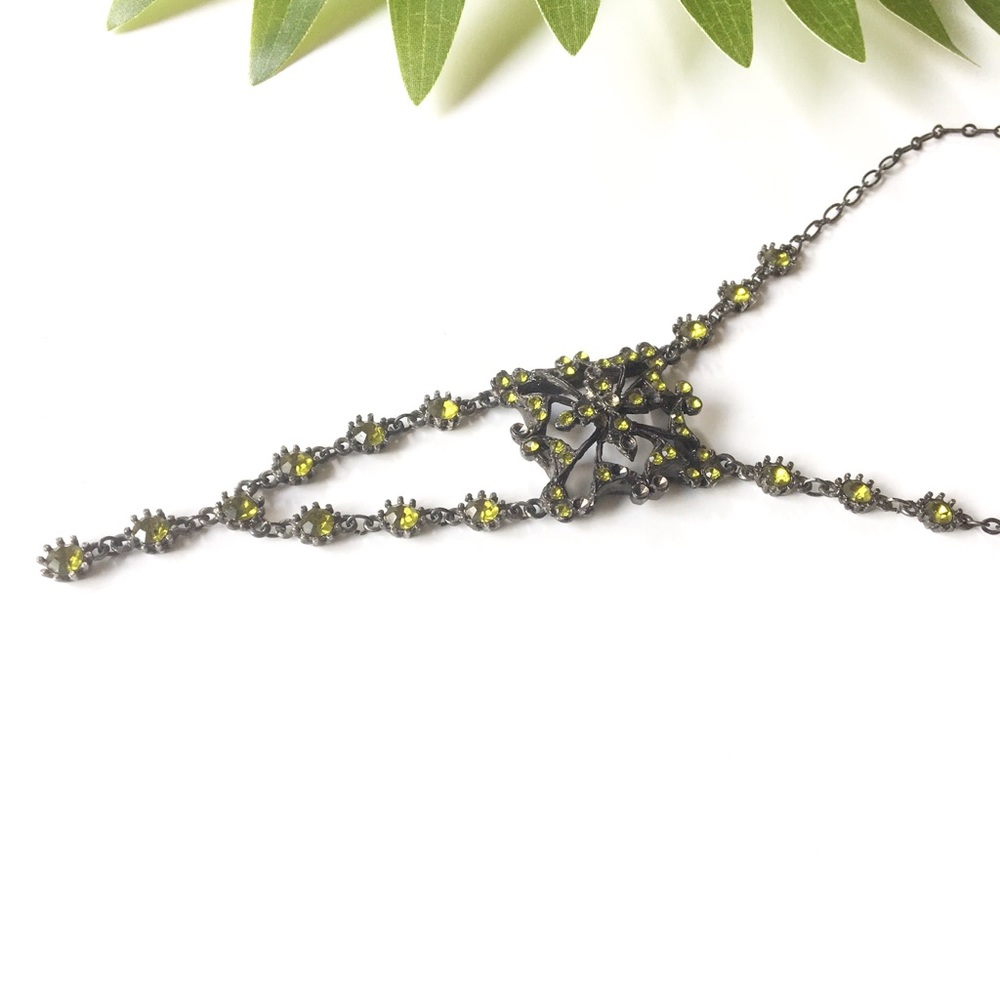 Necklace Crystal Green